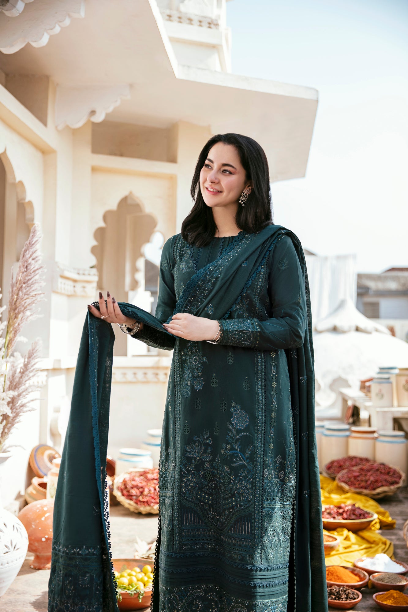 3PC Embroidered Khaddar FLK -1A