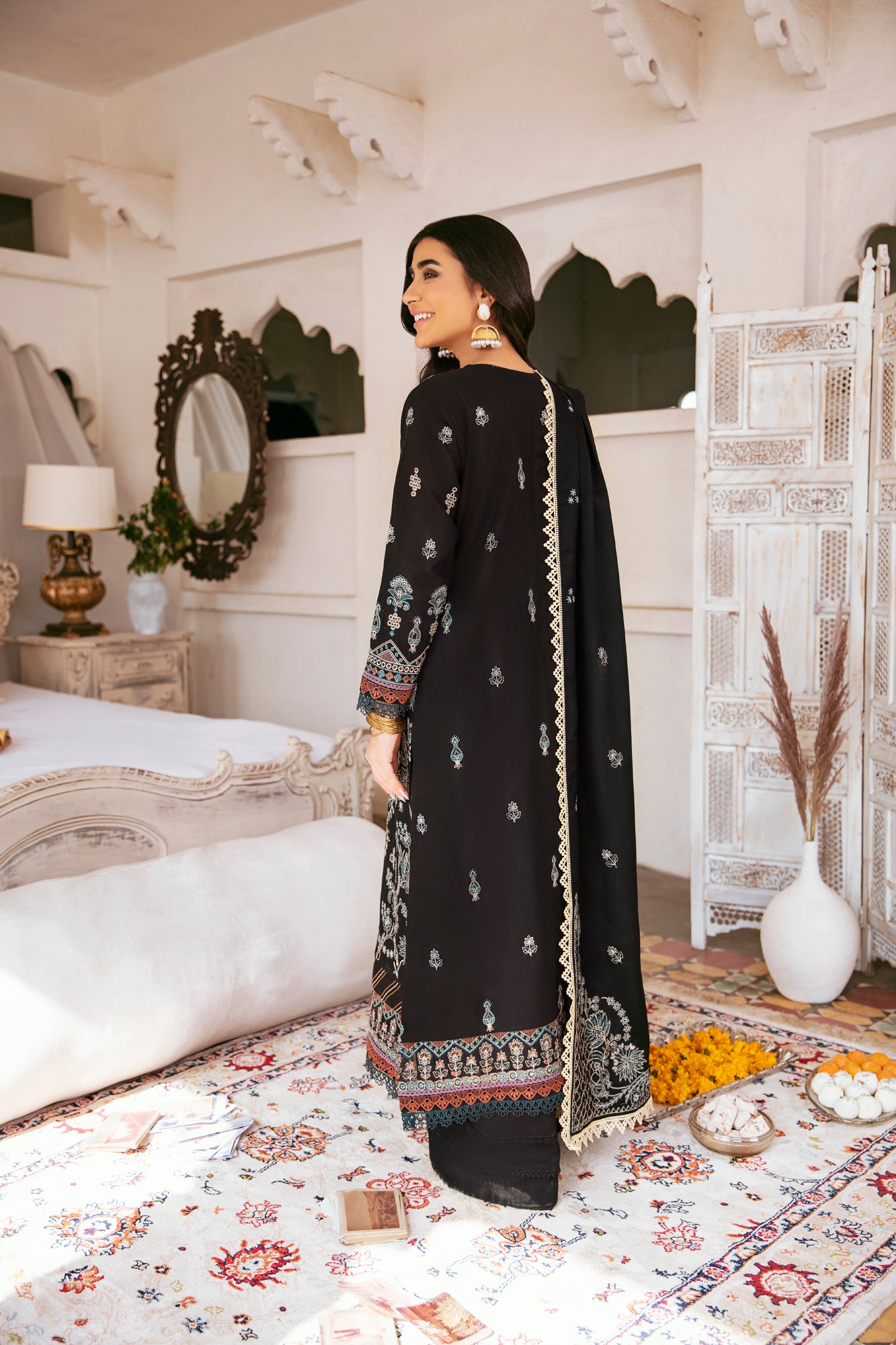 3PC Embroidered Khaddar FLK -2A