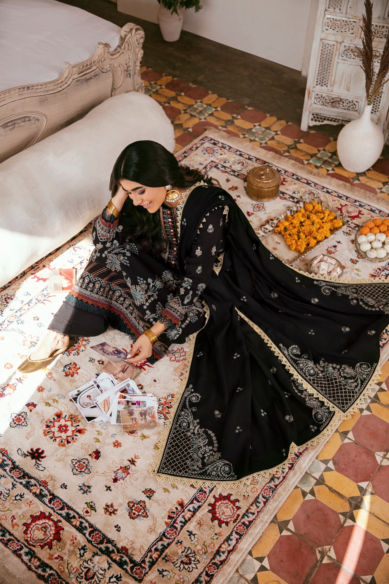 3PC Embroidered Khaddar FLK -2A