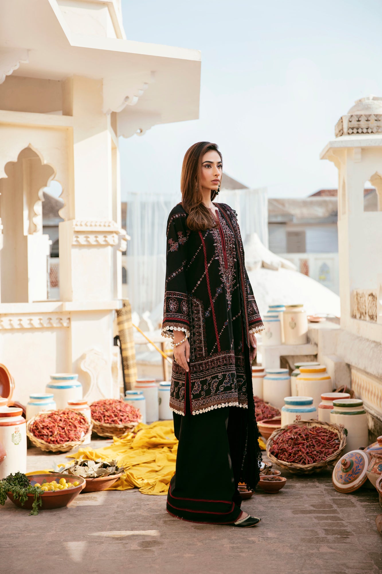 3PC Embroidered Khaddar FLK -6A