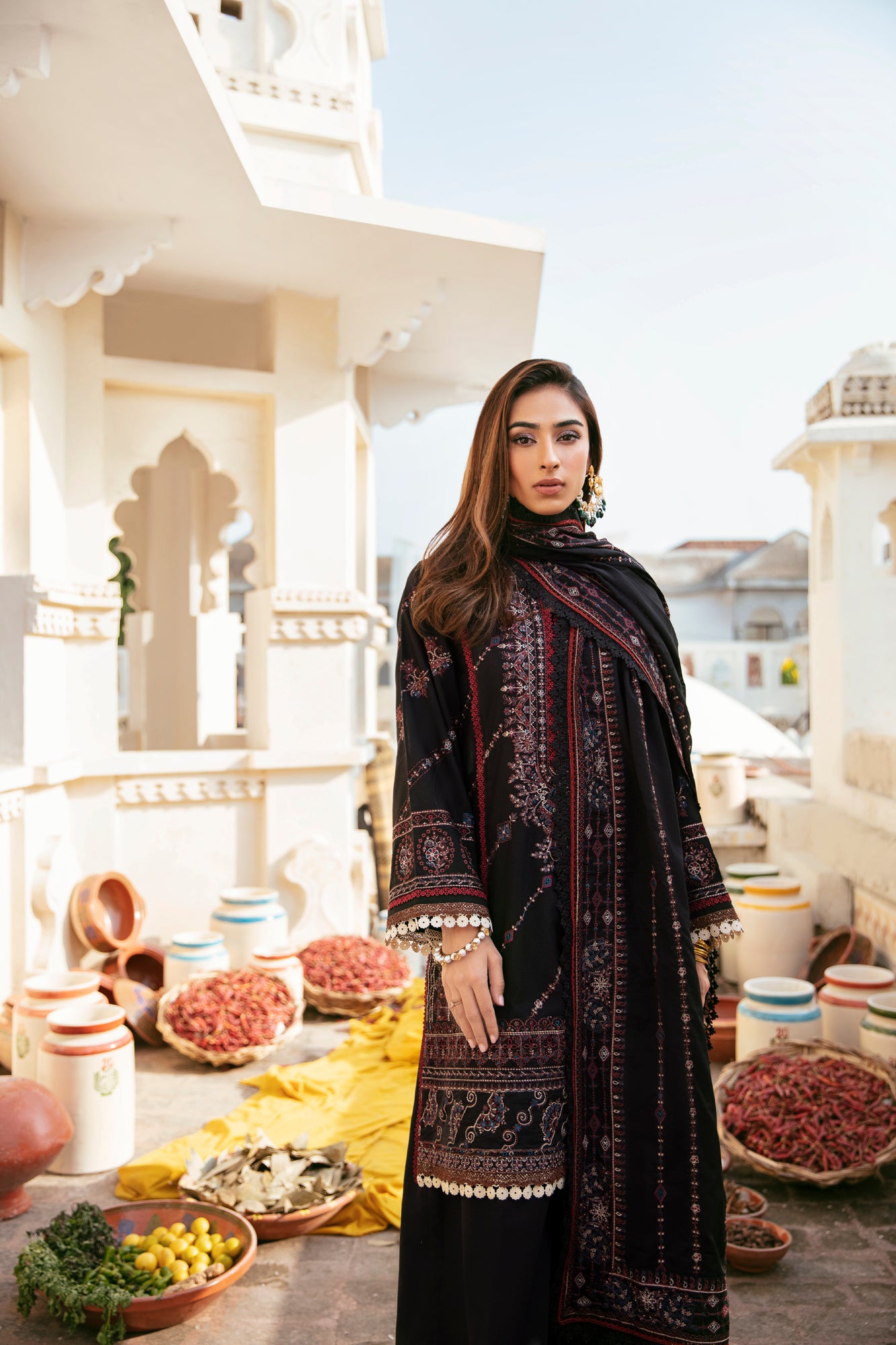 3PC Embroidered Khaddar FLK -6A
