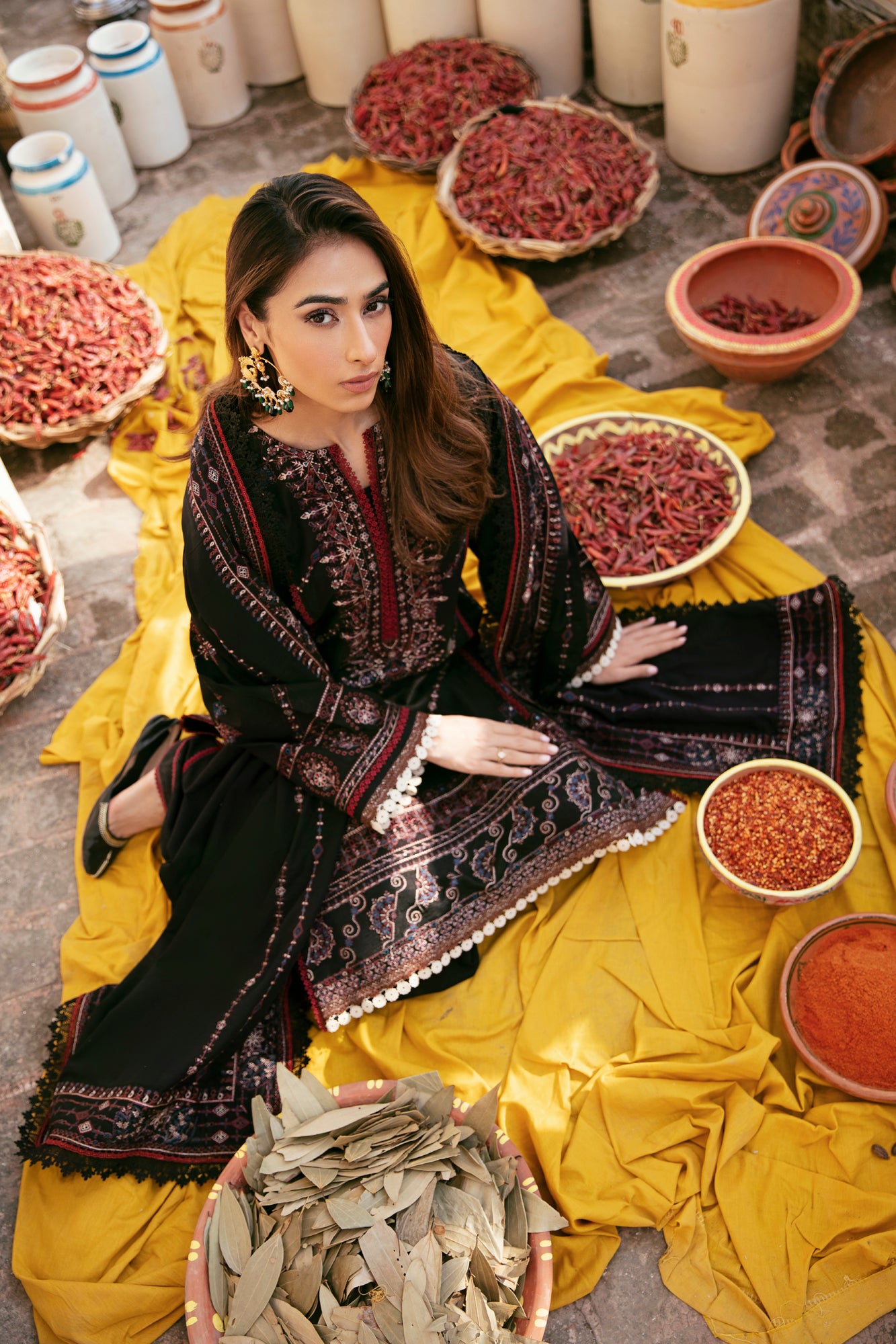 3PC Embroidered Khaddar FLK -6A