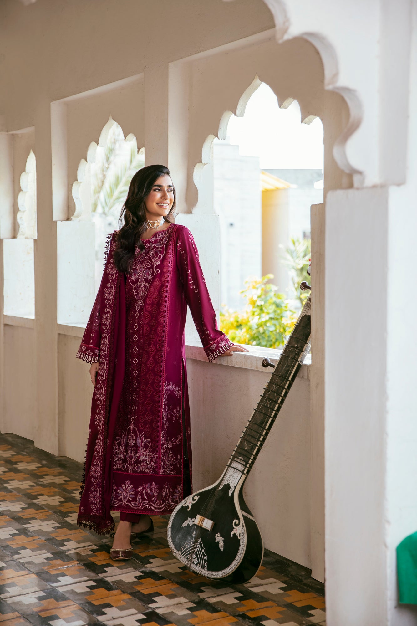 3PC Embroidered Khaddar FLK -4B