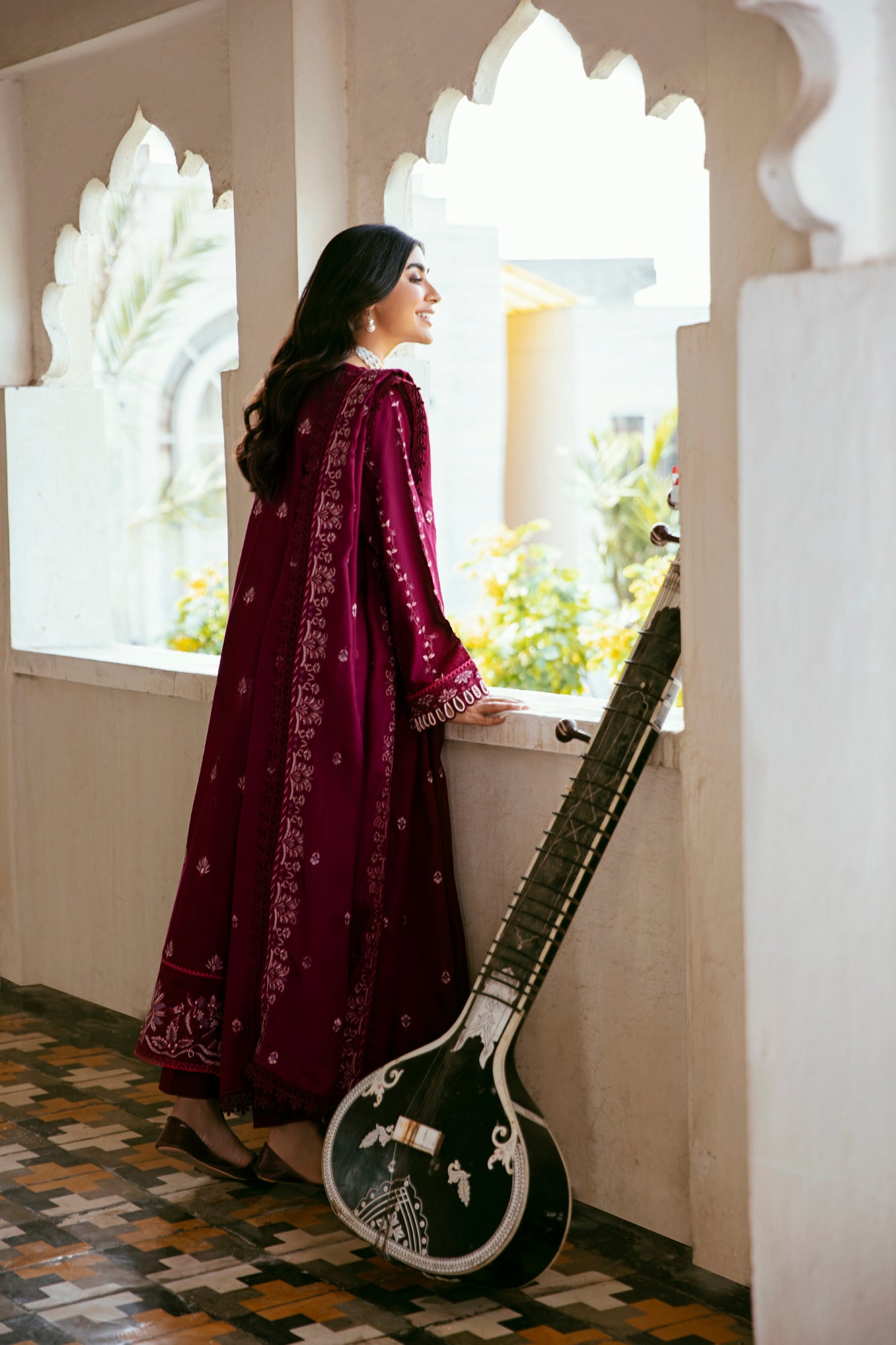 3PC Embroidered Khaddar FLK -4B