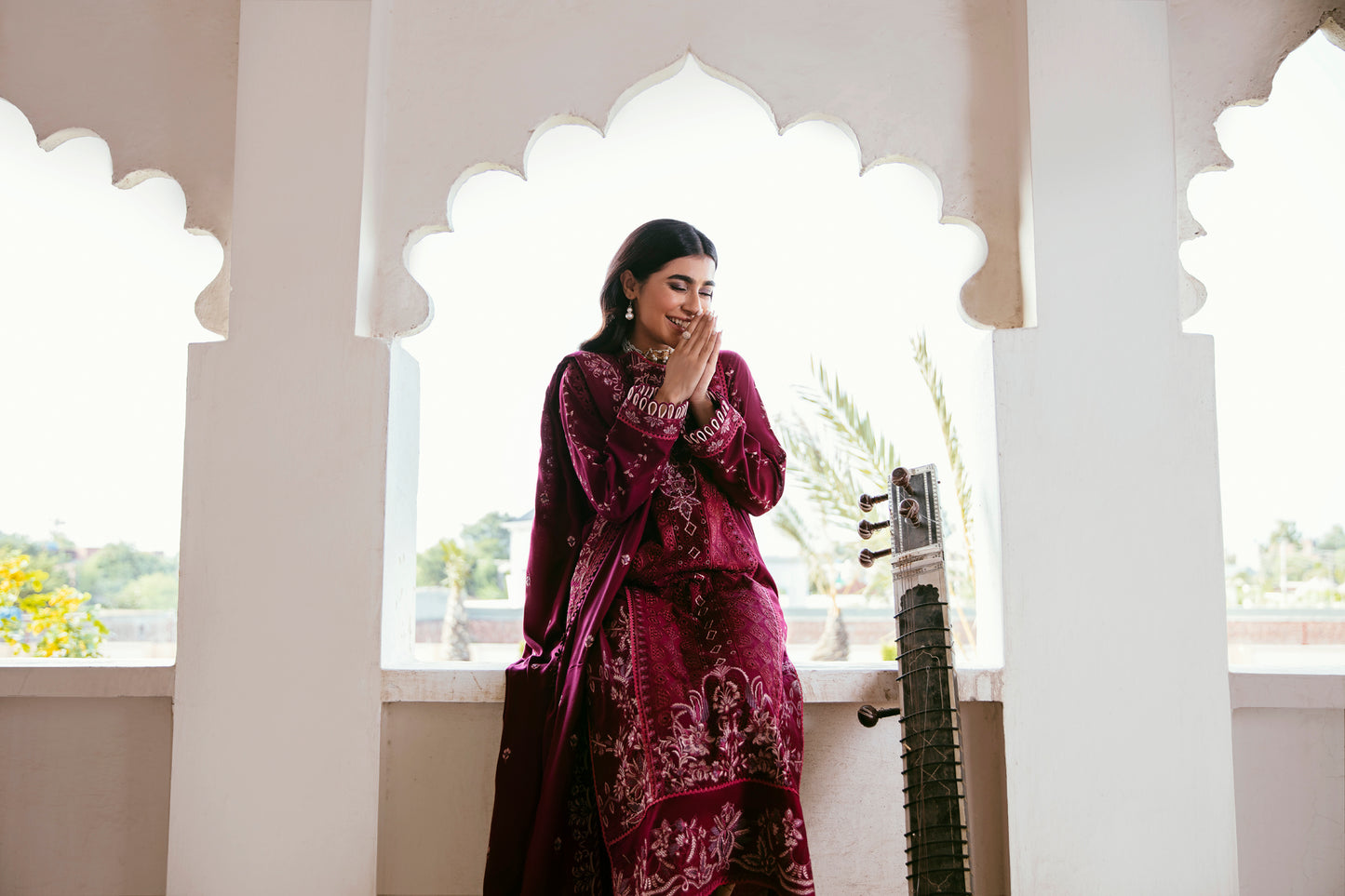3PC Embroidered Khaddar FLK -4B
