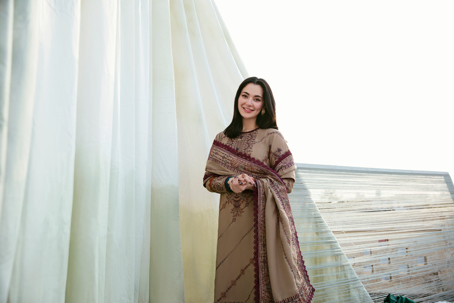 3PC Embroidered Khaddar FLK -6B