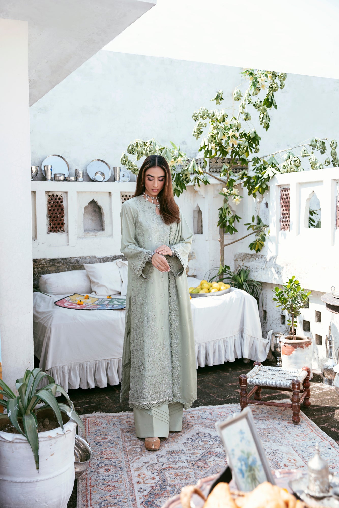3PC Embroidered Khaddar FLK -5B