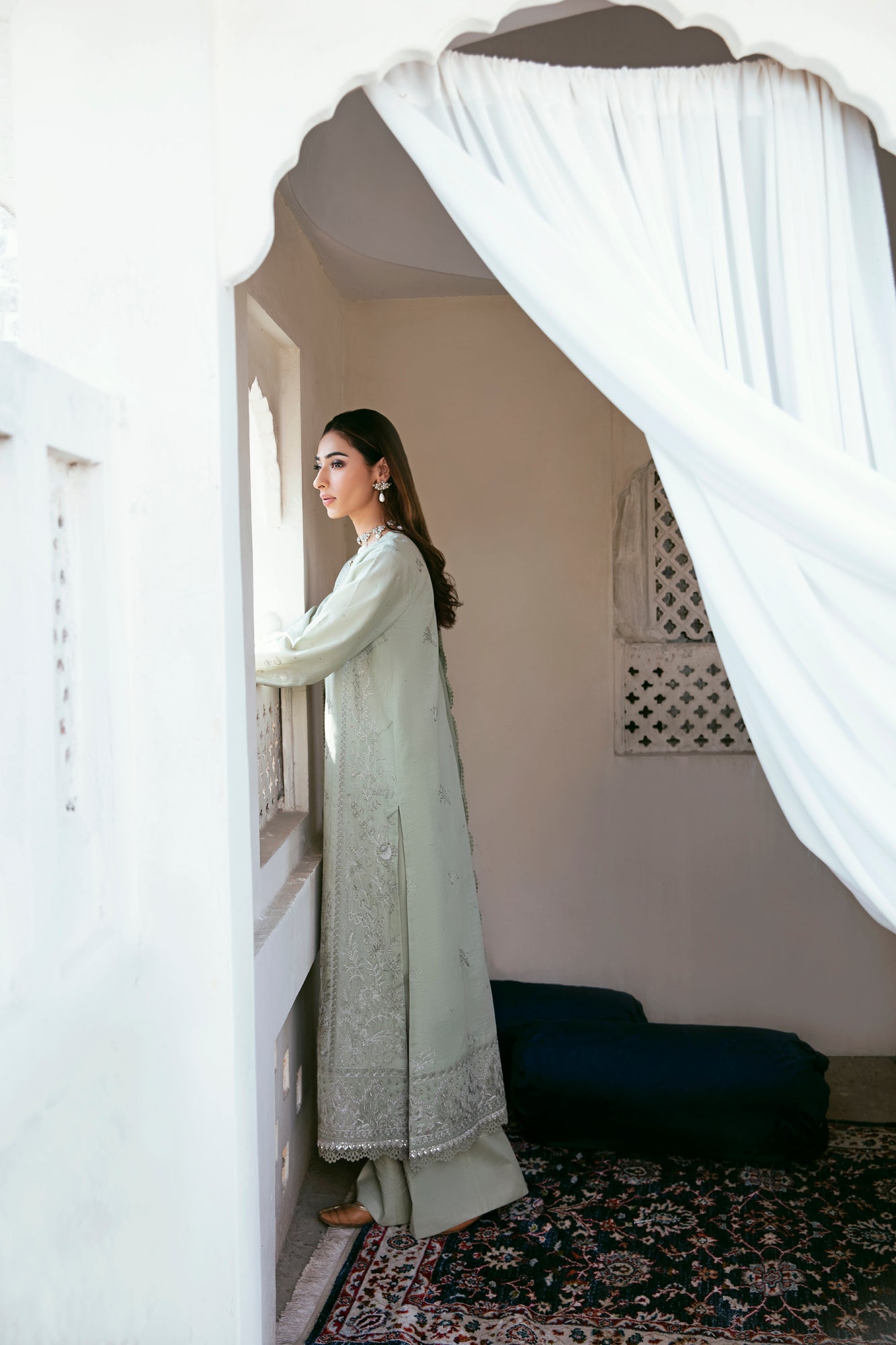 3PC Embroidered Khaddar FLK -5B