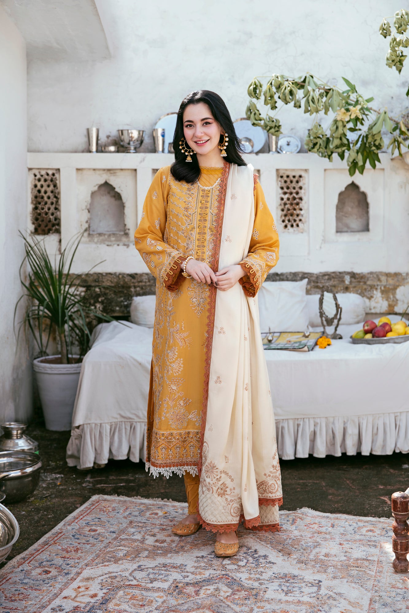 3PC Embroidered Khaddar FLK -2B
