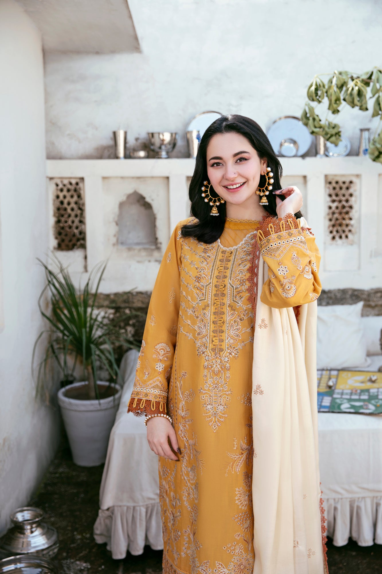 3PC Embroidered Khaddar FLK -2B