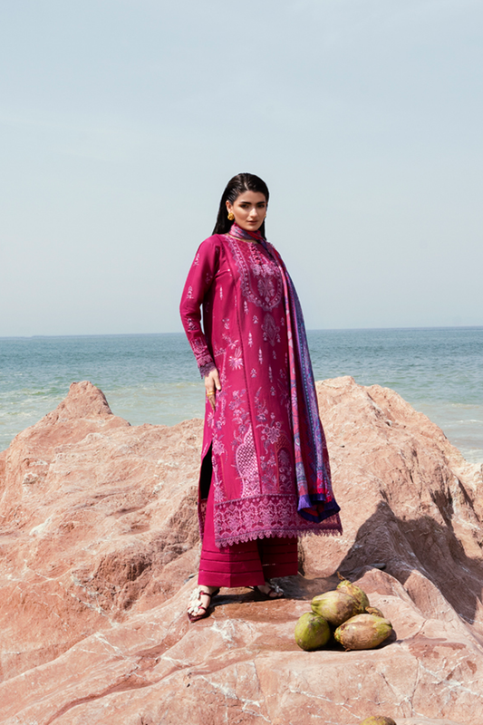 3PC Embroidery Lawn FEE - 2A