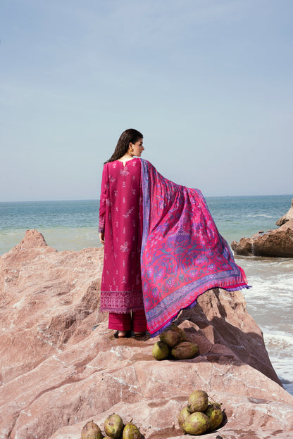 3PC Embroidery Lawn FEE - 2A