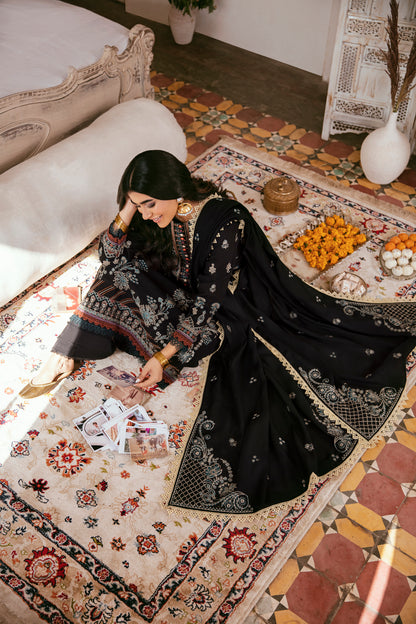3PC Embroidered Khaddar FLK -2A