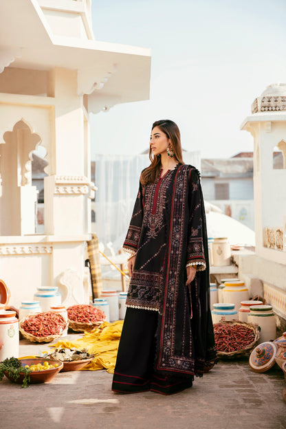 3PC Embroidered Khaddar FLK -6A
