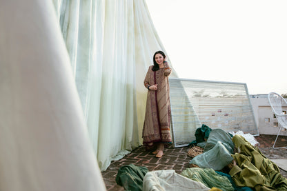 3PC Embroidered Khaddar FLK -6B