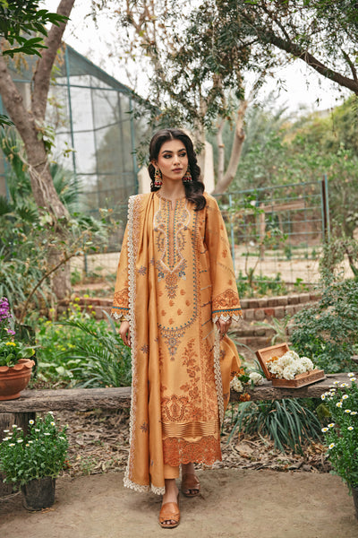 3pc Embroidered Lawn FFL - 4A