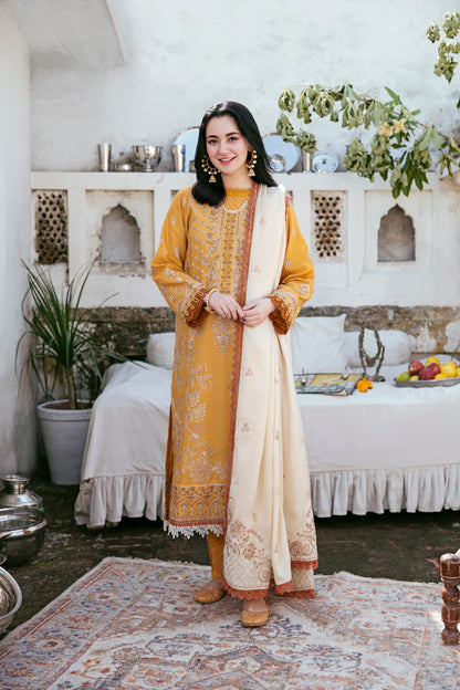 3PC Embroidered Khaddar FLK -2B
